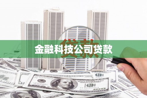 木垒金融科技公司贷款