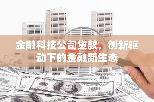 木垒金融科技公司贷款，创新驱动下的金融新生态