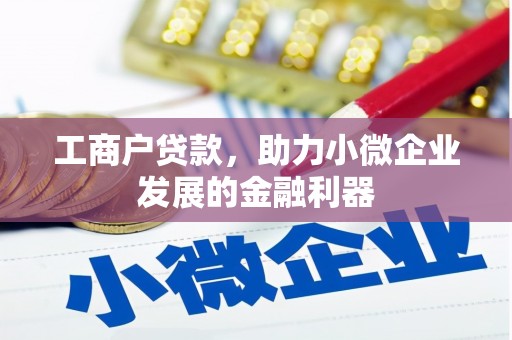 木垒工商户贷款，助力小微企业发展的金融利器