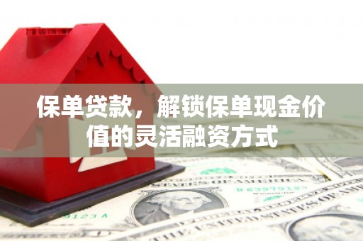 木垒保单贷款，解锁保单现金价值的灵活融资方式