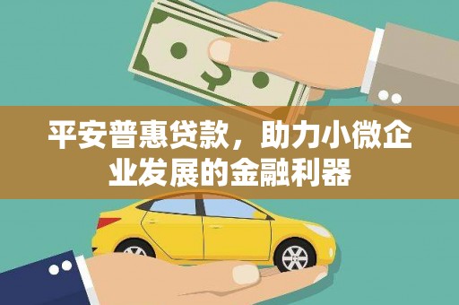 木垒平安普惠贷款，助力小微企业发展的金融利器