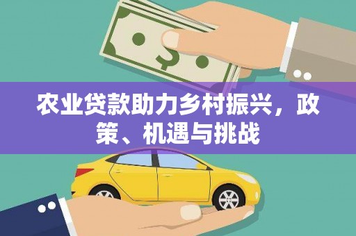 木垒农业贷款助力乡村振兴，政策、机遇与挑战