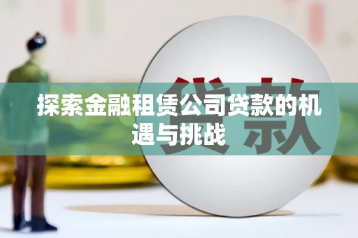 木垒探索金融租赁公司贷款的机遇与挑战