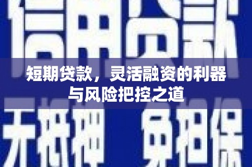 木垒短期贷款，灵活融资的利器与风险把控之道