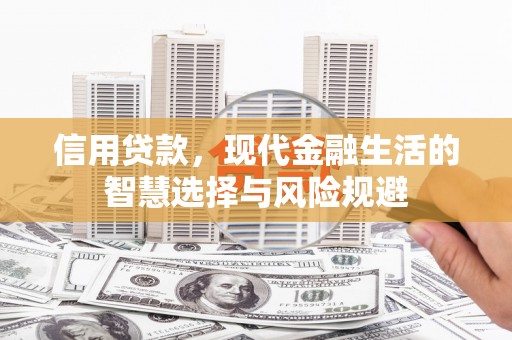 木垒信用贷款，现代金融生活的智慧选择与风险规避