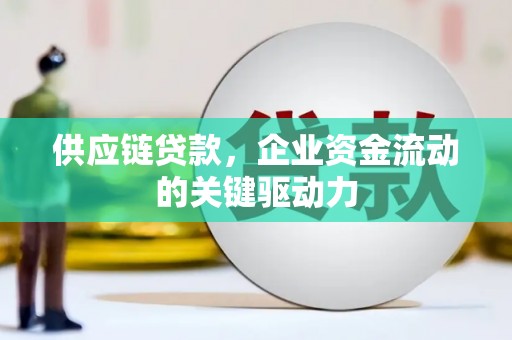 木垒供应链贷款，企业资金流动的关键驱动力