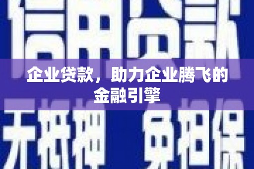 木垒企业贷款，助力企业腾飞的金融引擎