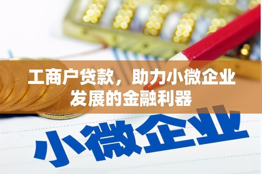 木垒工商户贷款，助力小微企业发展的金融利器