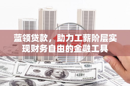 木垒蓝领贷款，助力工薪阶层实现财务自由的金融工具