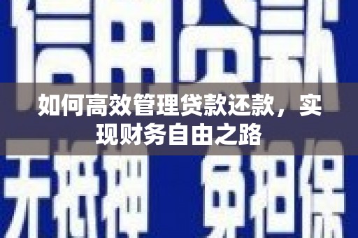 木垒如何高效管理贷款还款，实现财务自由之路