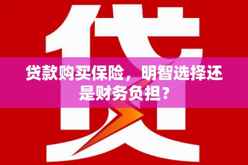 木垒贷款购买保险，明智选择还是财务负担？