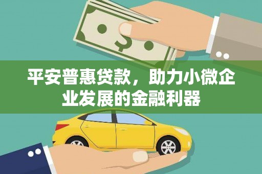 木垒平安普惠贷款，助力小微企业发展的金融利器