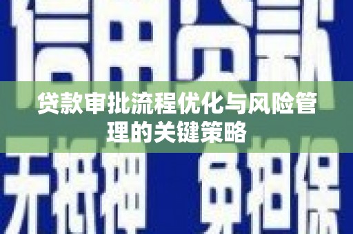 木垒贷款审批流程优化与风险管理的关键策略