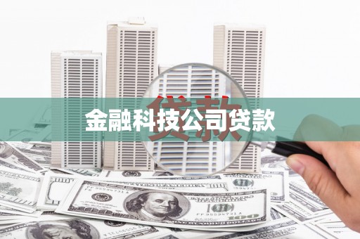 木垒金融科技公司贷款