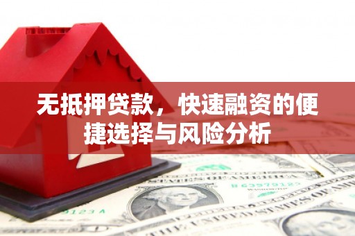 木垒无抵押贷款，快速融资的便捷选择与风险分析