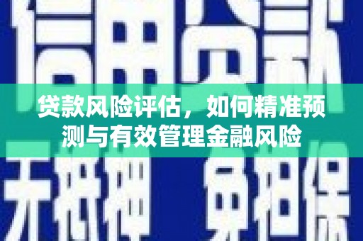 木垒贷款风险评估，如何精准预测与有效管理金融风险