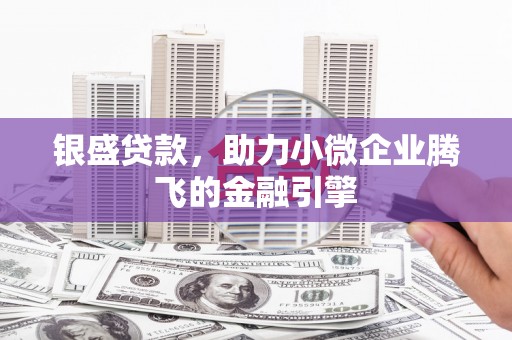 木垒银盛贷款，助力小微企业腾飞的金融引擎