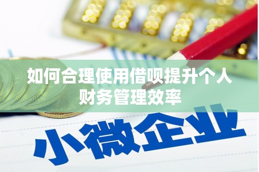 木垒如何合理使用借呗提升个人财务管理效率