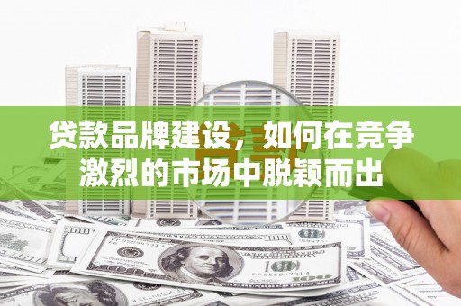 木垒贷款品牌建设，如何在竞争激烈的市场中脱颖而出