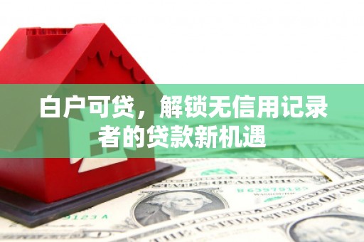 木垒白户可贷，解锁无信用记录者的贷款新机遇