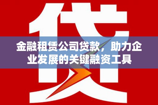 木垒金融租赁公司贷款，助力企业发展的关键融资工具