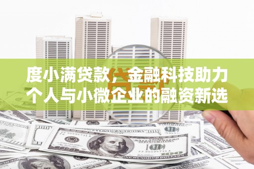 木垒度小满贷款，金融科技助力个人与小微企业的融资新选择