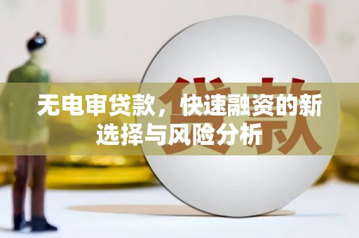 木垒无电审贷款，快速融资的新选择与风险分析