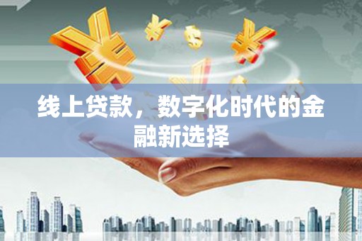 木垒线上贷款，数字化时代的金融新选择