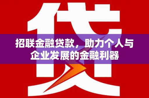 木垒招联金融贷款，助力个人与企业发展的金融利器