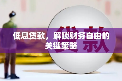 木垒低息贷款，解锁财务自由的关键策略