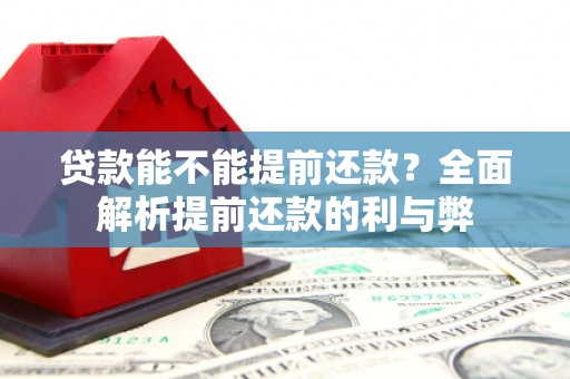 木垒贷款能不能提前还款？全面解析提前还款的利与弊