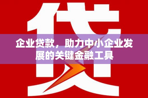 木垒企业贷款，助力中小企业发展的关键金融工具