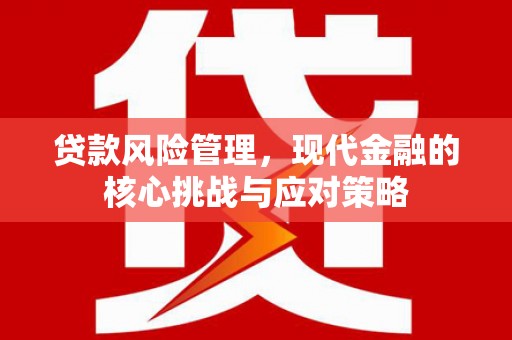 木垒贷款风险管理，现代金融的核心挑战与应对策略