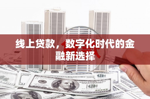 木垒线上贷款，数字化时代的金融新选择