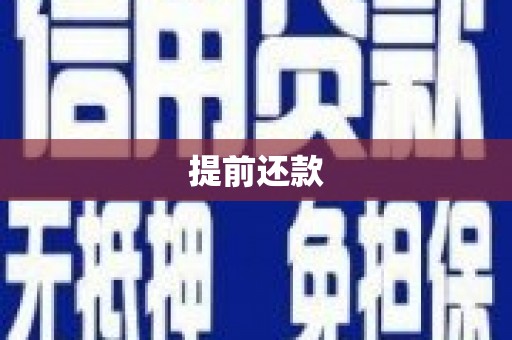 木垒提前还款