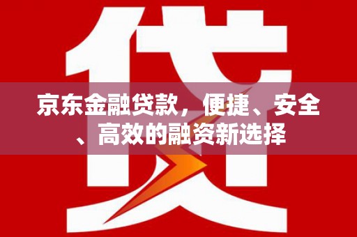 木垒京东金融贷款，便捷、安全、高效的融资新选择